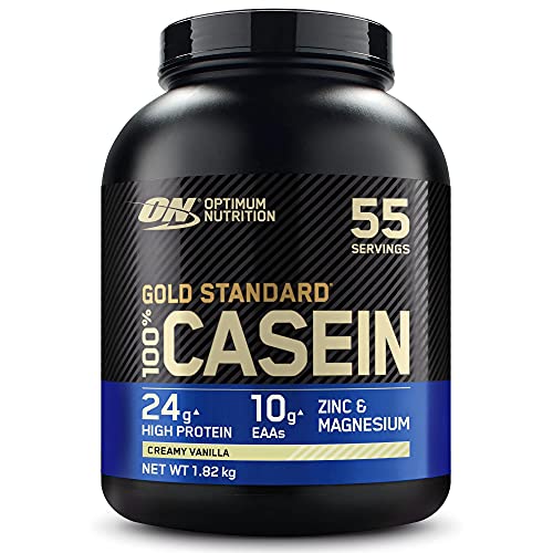 Optimum Nutrition Gold Standard Casein, Proteinas de Caseina en Polvo con BCAA