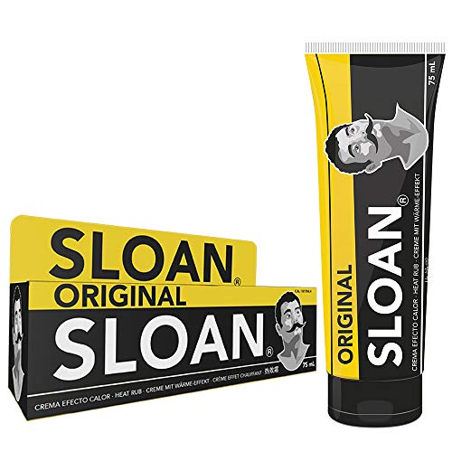 SLOAN Crema De Efecto Calor Para Músculos Y Ligamentos, Negro, 75 ml