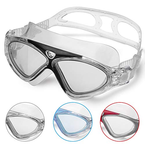  n/a Gafas de natación profesionales para adultos para hombres y  mujeres, anti niebla, impermeables, gafas de piscina, gafas de natación,  máscaras de buceo (color A, tamaño: talla única) : Deportes y