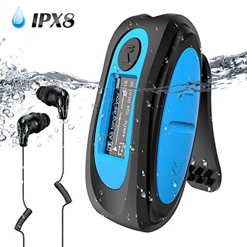 Auriculares Bluetooth Reproductor de música a prueba de agua Radio Fm para  nadar Correr Deportes